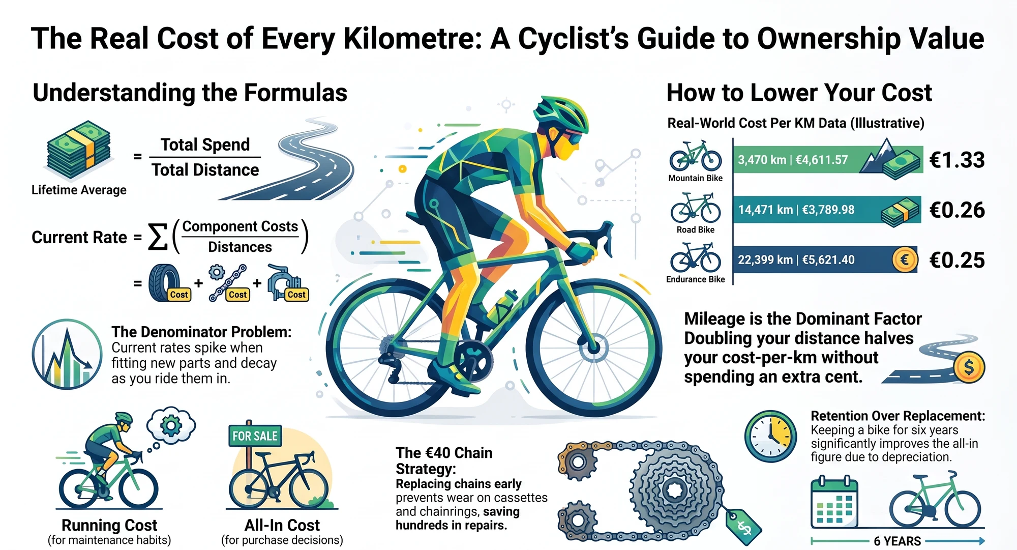 What Does Your Bike Actually Cost Per Kilometre?